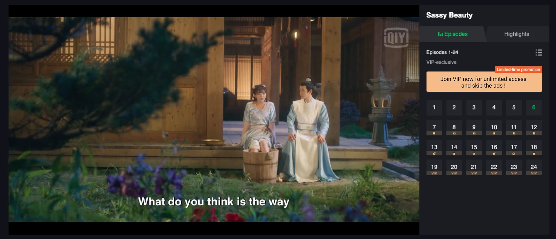 The same signifiers on the web player